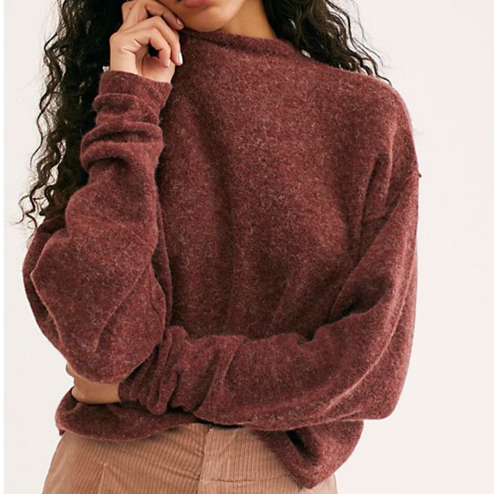 Free people maroon sweater